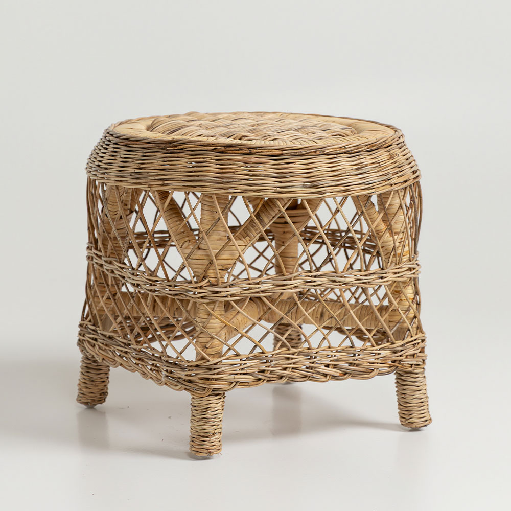 Banco | Mesa Rattan Serena Classic  D44xA36cm