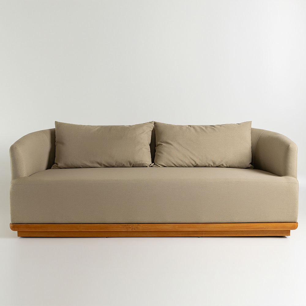 Sofá Madeira Teca Lisbon C213xL90xA74cm (Outdoor UV)