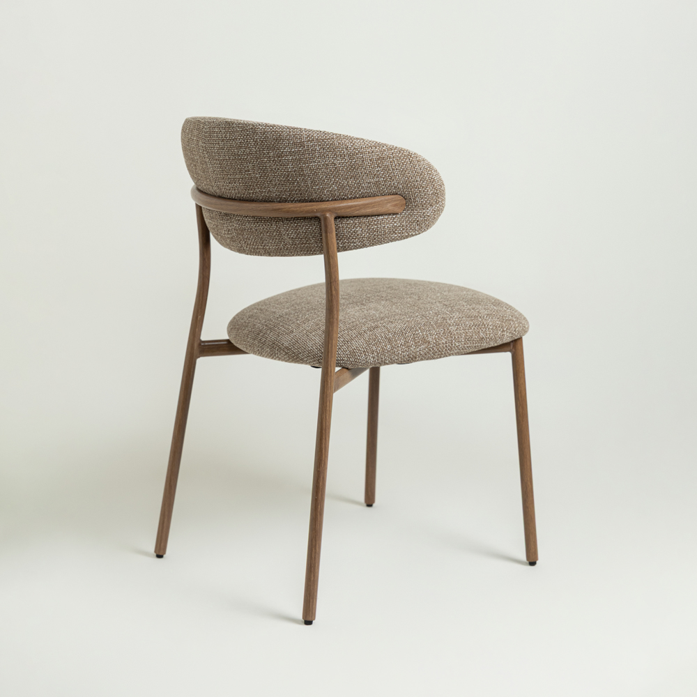 Cadeira Signature Djerba Marrom Pés Wood Paint L55xP61,5xA78,5 CM