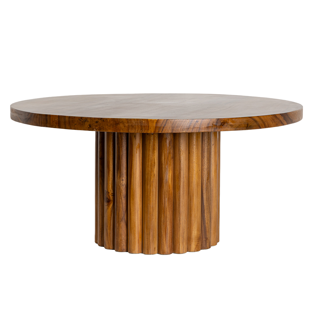 Mesa Jantar Redonda Madeira Suar Karya Ø160xA75cm
