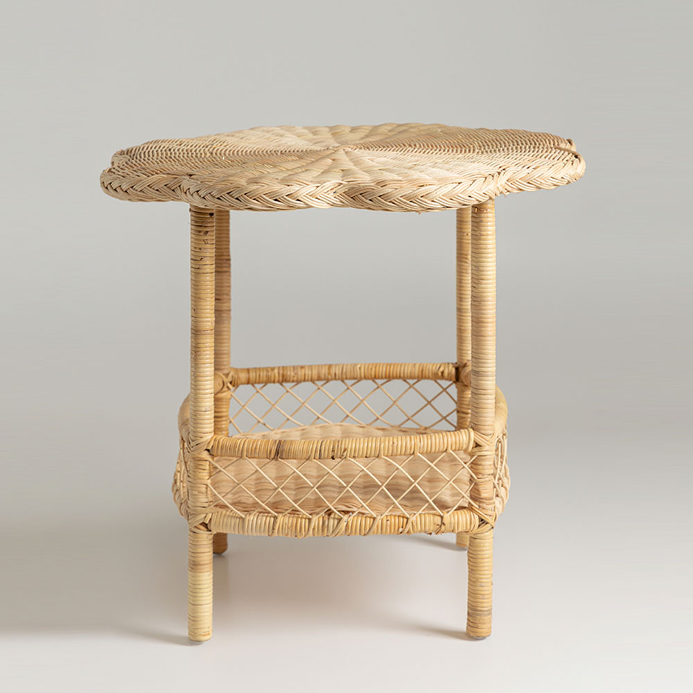 Mesa Lateral Rattan Hana Ø63xA60cm