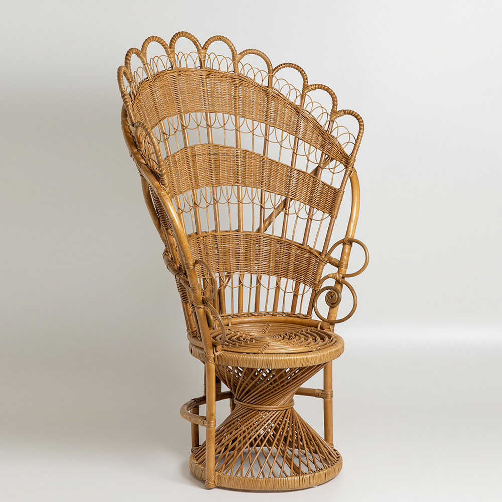 Cadeira Rattan Rani C92xL82xA141cm