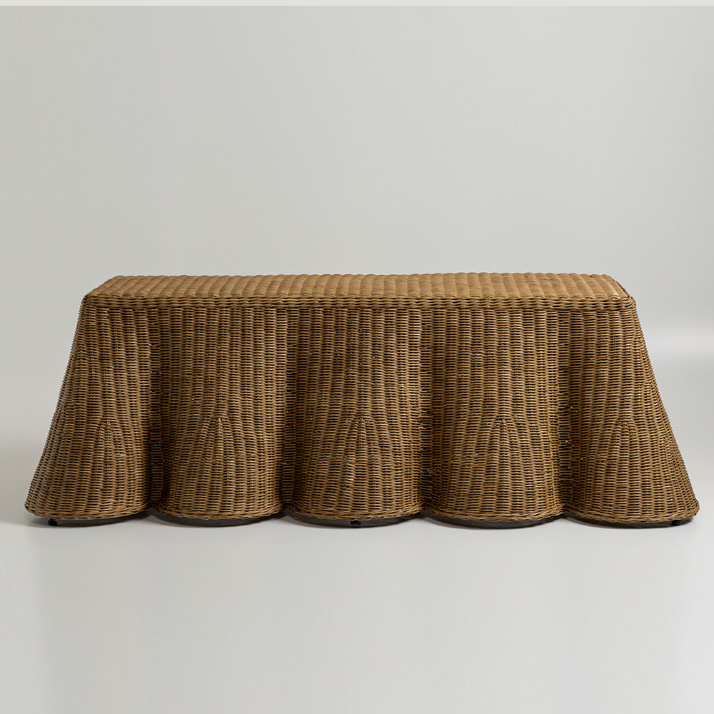 Mesa Centro Rattan Zhen C140xL70xA45cm