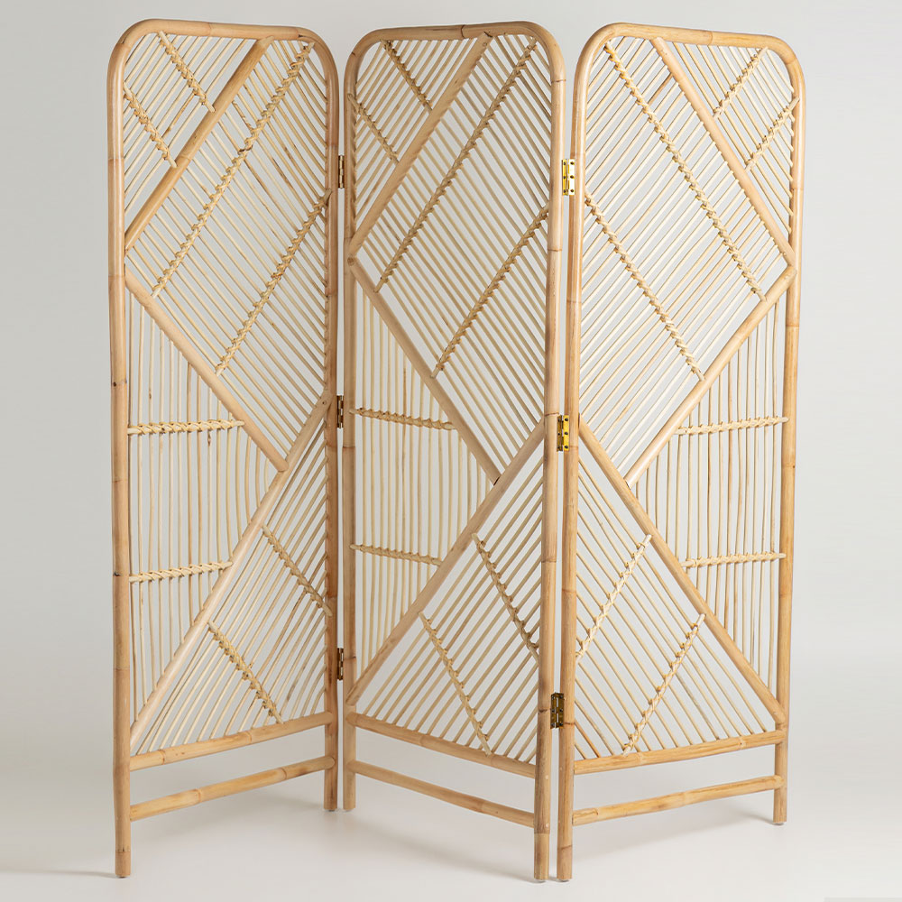 Biombo Rattan Aruna C210xL10xA170cm (painel 70cm cada)