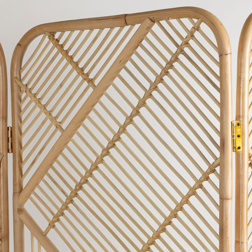 Biombo Rattan Aruna C210xL10xA170cm (painel 70cm cada)