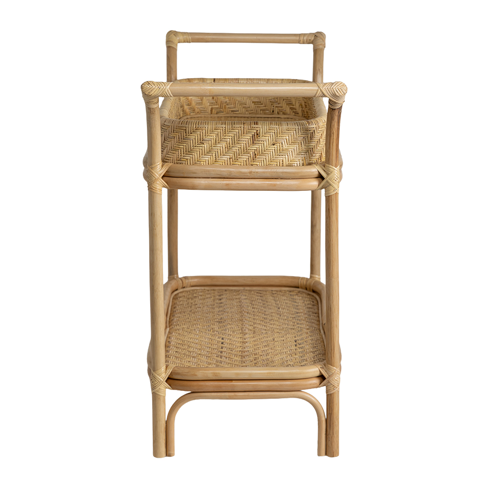 Carrinho Bar Rattan Ceningan C97xL43xA91cm
