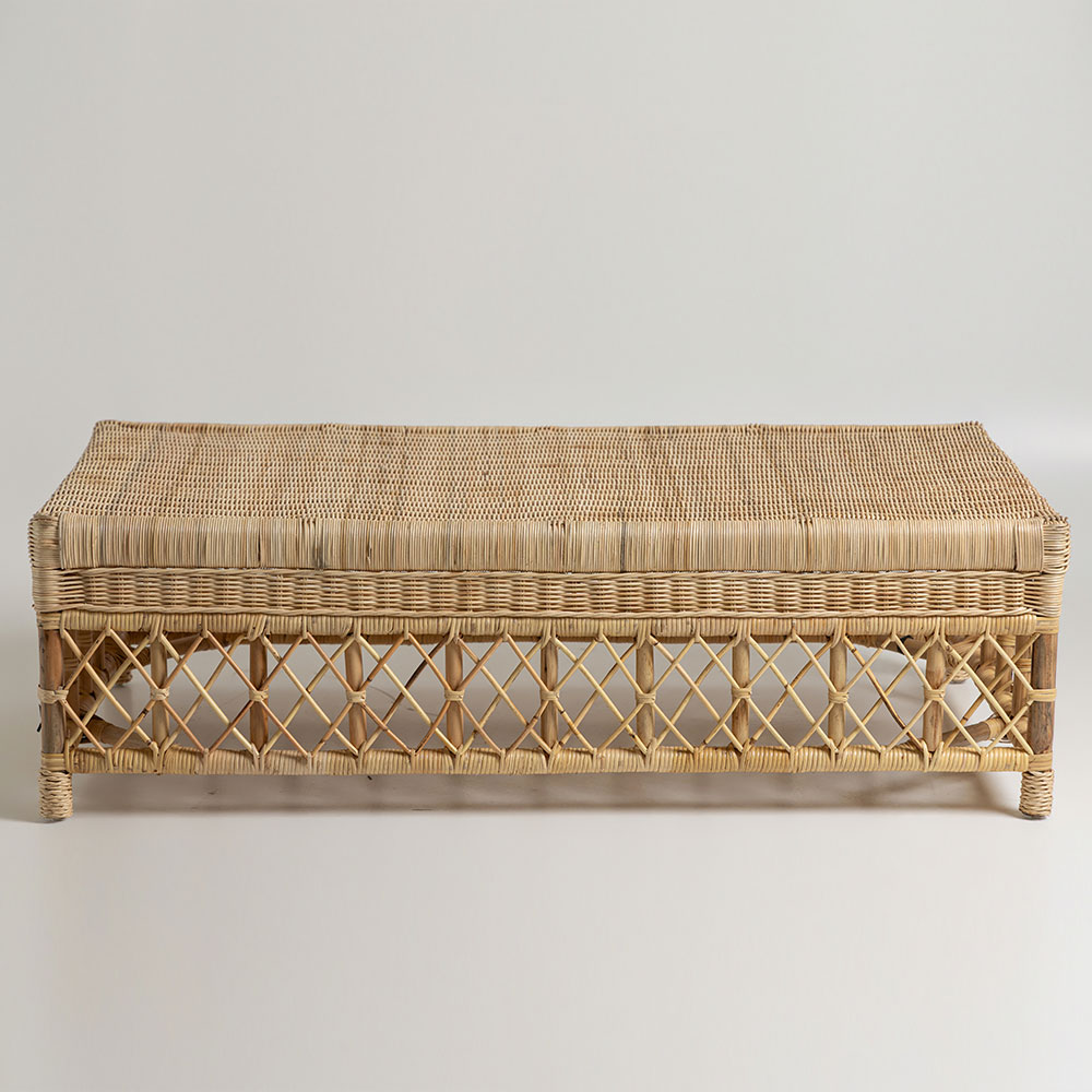 Mesa Centro Rattan Seram C120xL60xA30cm