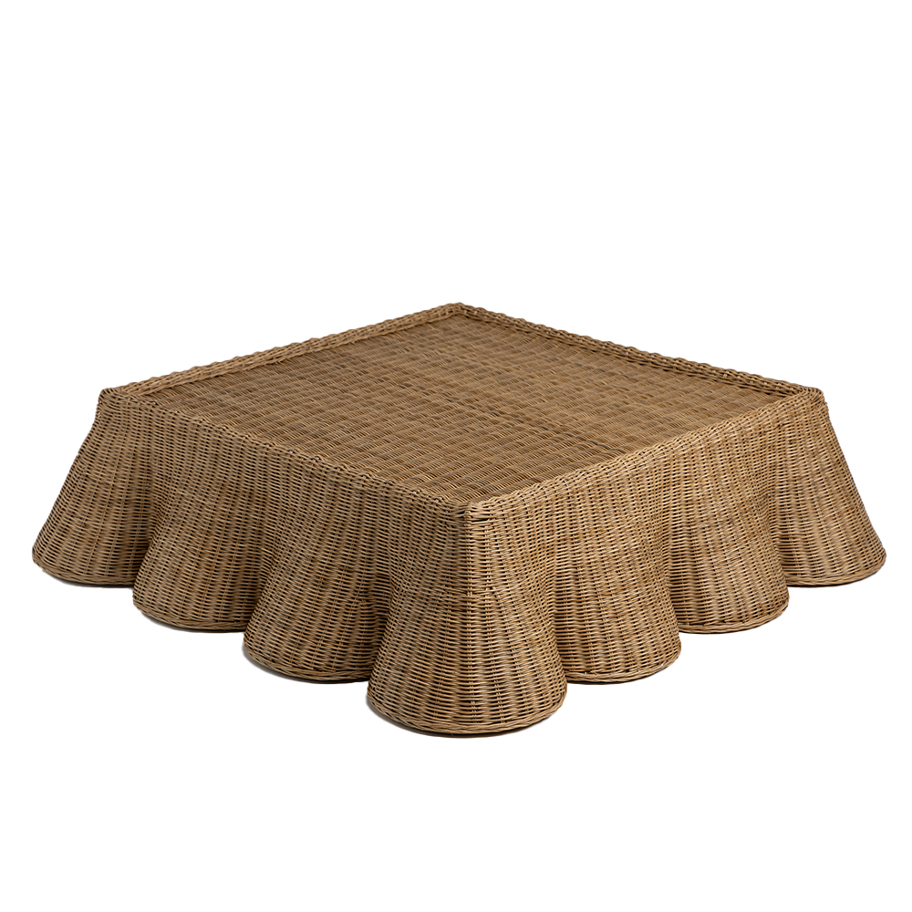 Mesa Centro Rattan Zhen C110xL110xA30cm