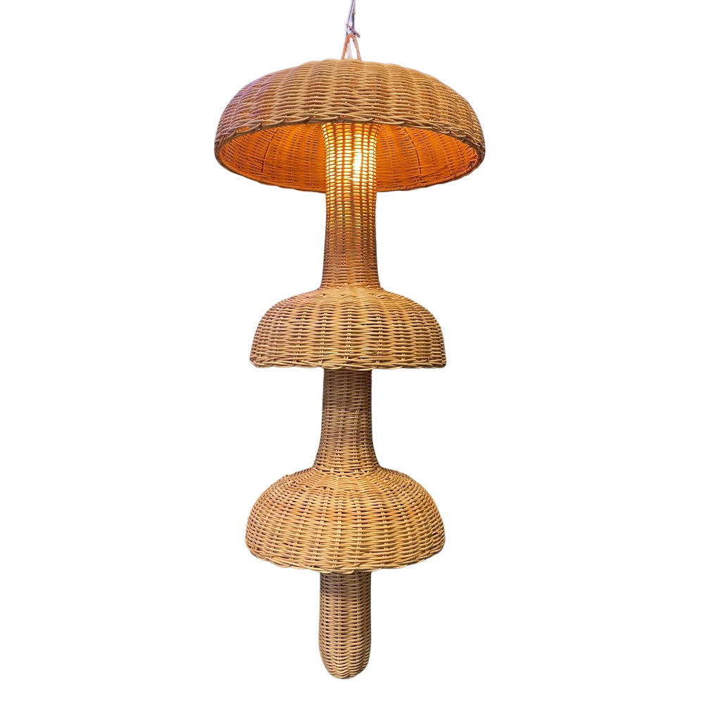 Pendente Decorativo Rattan Awan Ø45xA100cm