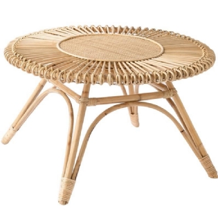 Mesa Centro Rattan Raja Ø:80 X A:47 CM