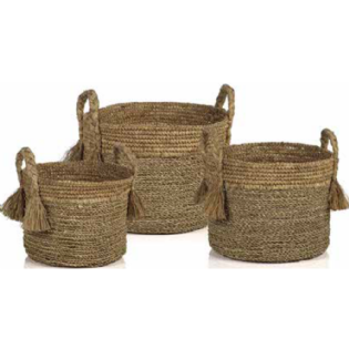 Kit Cesta Sisal e Seagrass Sumatra