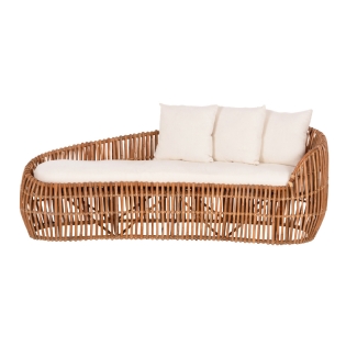 Sofá Rattan Lavinia C210xL55xA75cm