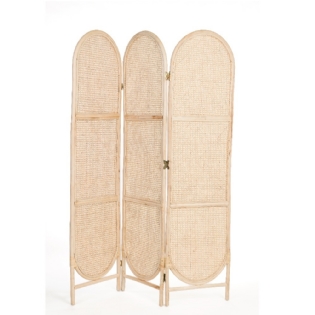 Biombo Teca|Rattan Soho L:130 X P:03 X A:190 CM