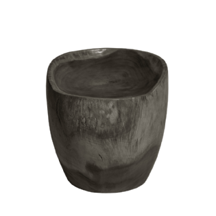 Banco Madeira Bratan Preto Ø:50 X A:46 CM