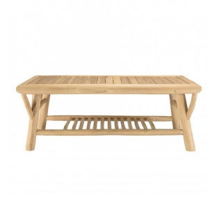 Mesa Centro Teca Tulum - L:90 X P:50 X A:45 CM