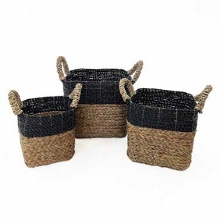 Conjunto Cesta Seagrass Mentok