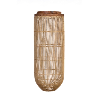 Pendente Rattan/Madeira Aspen D25xA65cm