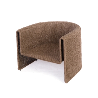 Poltrona Aço Carbono|Rattan Sintetico Linnea L:85 X P:89 X A:67 CM