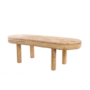 Mesa Centro Rattan Vernon - L:140 X P:50 X A:46 CM