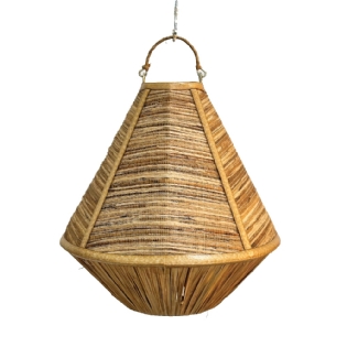 Pendente Fibra Agel|Flor Jacinto Dagua Berlian Ø:30 X A:30 CM