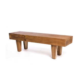 Banco Madeira Teca Miles Natural - L:150 X P:40 X A:45 CM