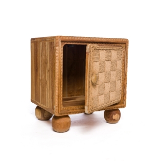 Mesa Cabeceira Teca Lonnie L:45 X P:40 X A:50 CM