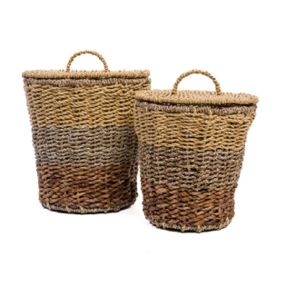 Conjunto Cesto Seagrass Aiken Ø:35 X A:35 | Ø:30 X A:30 CM