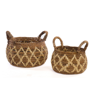 Conjunto Cestos Fibra Banana Cyrus Ø:45 X A:30 | Ø:35 X A:23 CM
