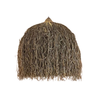 Pendente Rattan e Fibra Natural Omolu - Ø:80 X A:80 CM