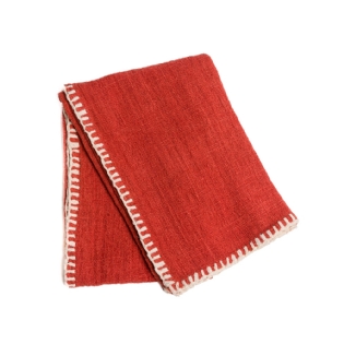 Cobre Leito Algodao Puro & Linho Taylam Terracota L200 X P:130 X A:02 CM