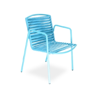 Cadeira Aluminio/Corda Com Braço Althea Ocean L:57 X P:57 X A:83 CM