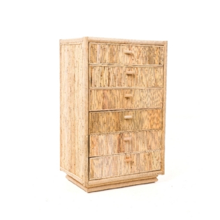 Aparador Rattan com Gavetas Jiva - L:65 X P:44 X A:100 CM