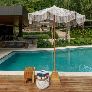 Ombrelone Macramê Dama Ø200xA200cm