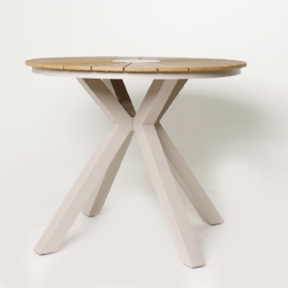 Mesa Redonda Allu|Poliwood Sollar - Ø:90 X A:75 CM