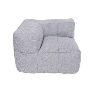 Puff Poltrona Canto Direito Garden Cinza L:90 X P:90 X A:65 CM