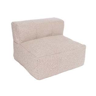Puff Poltrona Central Garden Bege L:90 X P:90 X A:65 CM