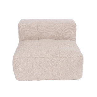 Puff Poltrona Central Garden Bege L:90 X P:90 X A:65 CM