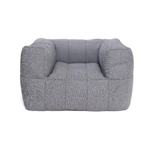 Puff Poltrona Garden Cinza - L:100 X P:90 X A:60 CM