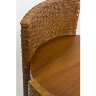 Banqueta Teca Naira Paola Ribeiro C46xL43xA81cm (assento/chão 62cm)