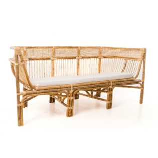 Sofá Rattan Pasir - L:190 X P:70 X A:80 CM