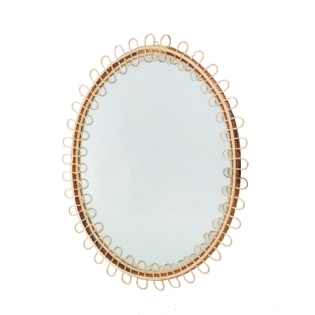 Decoracao Espelho Rattan Isabela Giobbi -  L:55 X P:5 X A:70 CM