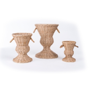 Vaso Rattan Isabella Gobbi 22 x 22 x 30 cm