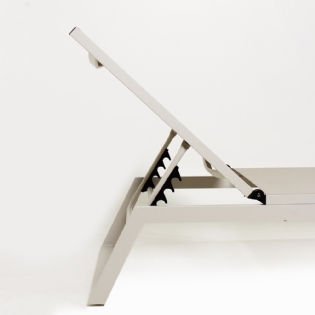 Espreguicadeira Allu Sollar Bege - L:197 X P:64 X A:34 CM