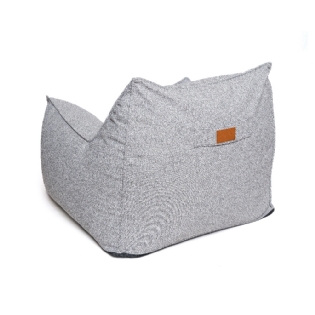 Puff Poltrona Garden Surya Cinza Off White L:90 X P:90 X A:65 CM