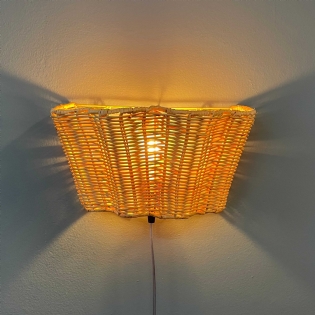 Arandela Rattan Flower C16,5xL35xA16,5cm