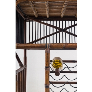 Carrinho Bar Rattan Medelin C85xL50xA70cm