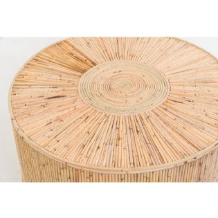 Mesa Centro Rattan Isla -  Ø:80 X A:50 CM