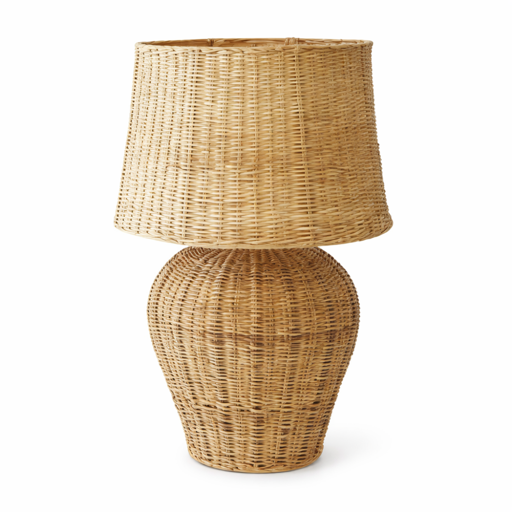 Abajur Rattan Paros Ø39xA77cm - A49cm Base
