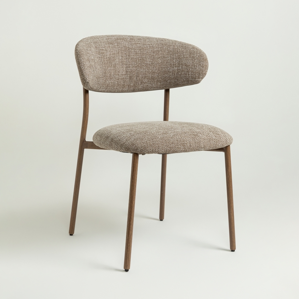 Cadeira Signature Djerba Marrom Pés Wood Paint L55xP61,5xA78,5 CM
