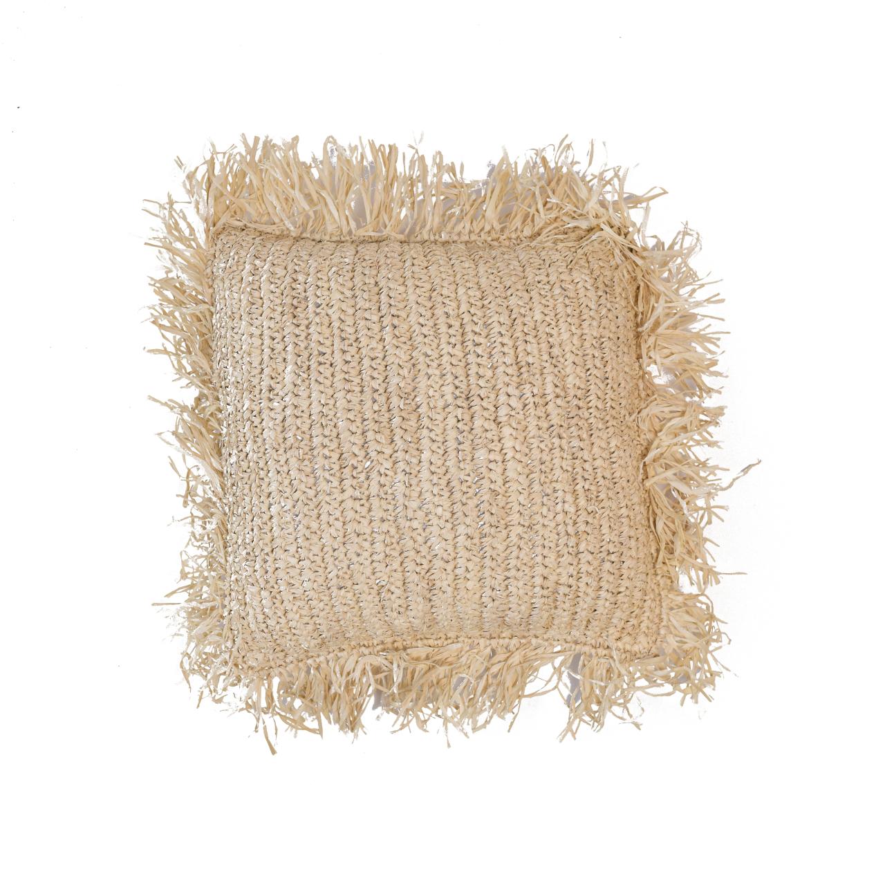 Capa Almofada Rafia L:50 X P:50 X A:10 CM